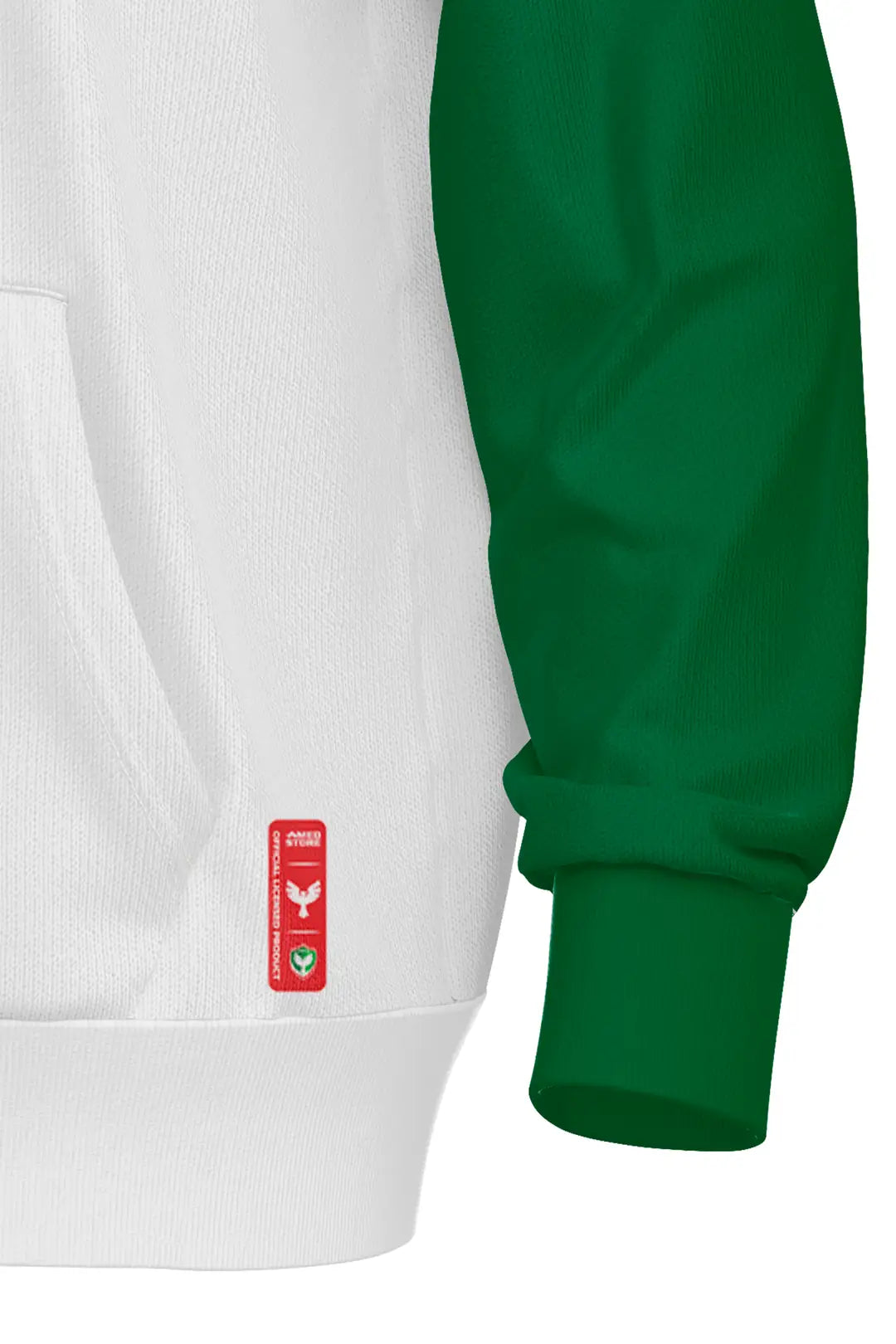 Amedspor Ärmel Grün-rot Kapuzen Sweatshirt