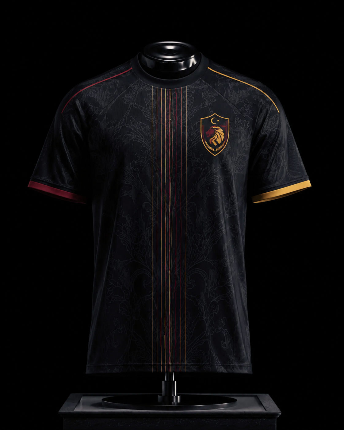 Galatasaray Dark Lion Fan Trikot – Rot-Gelbes Premium Design
