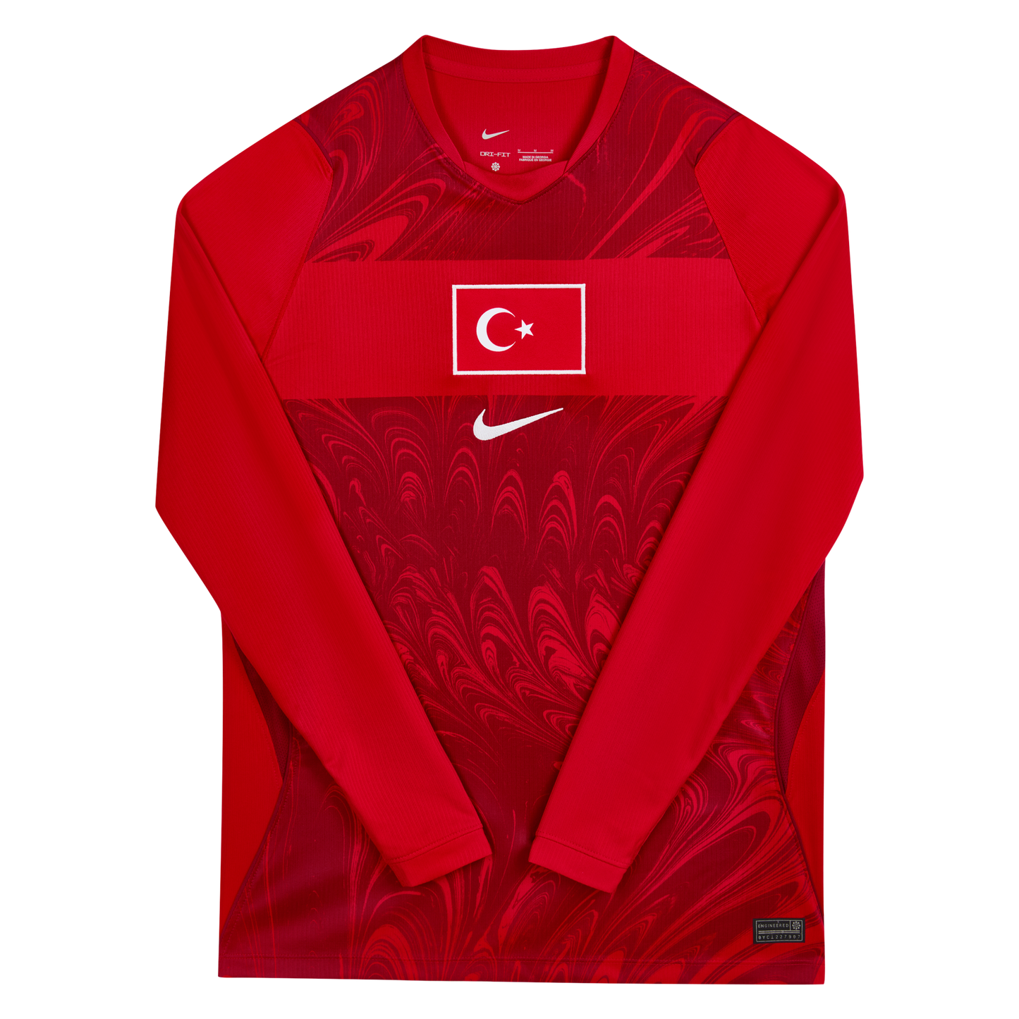 Türkei Langarm-Stadiontrikot Rot 2025/26