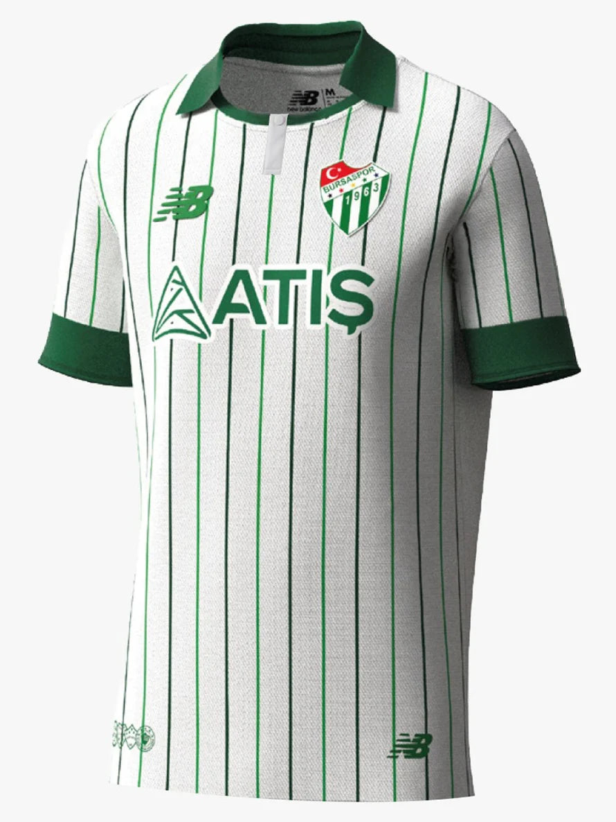 Bursaspor 2025/26 Trikot Neue Saison Retro Cizgili