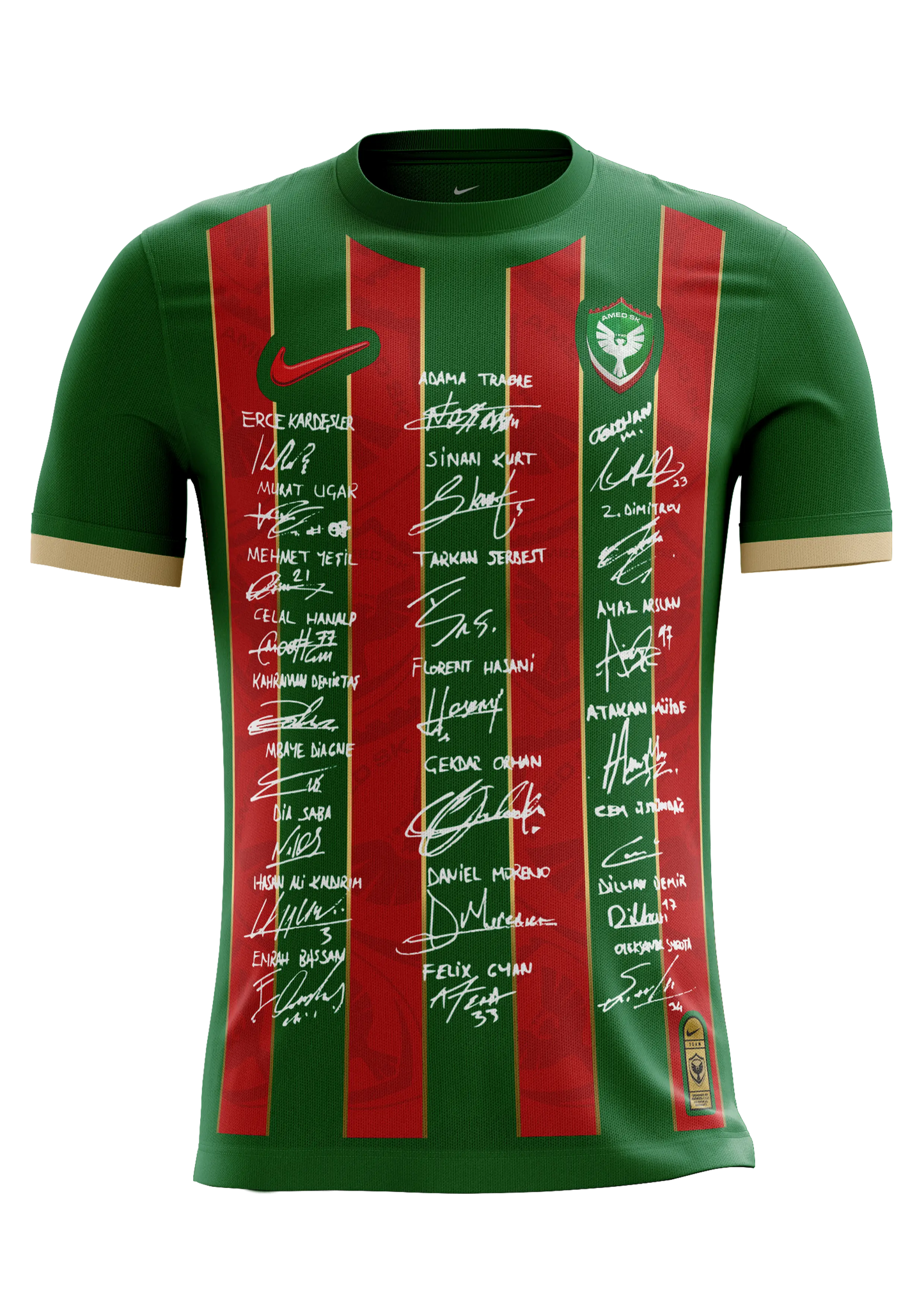 Amedspor 25/26 A-Team Signiertes Trikot Grün