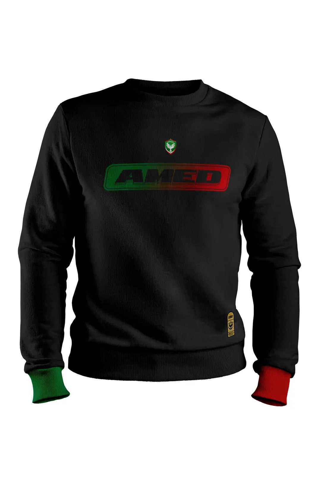 Amedspor Ärmelbund Grün-rot Sweatshirt mit Rundhalsausschnitt