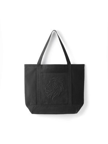 Galatasaray Löwen-Logo Stoffbeutel 48x38 cm Schwarz