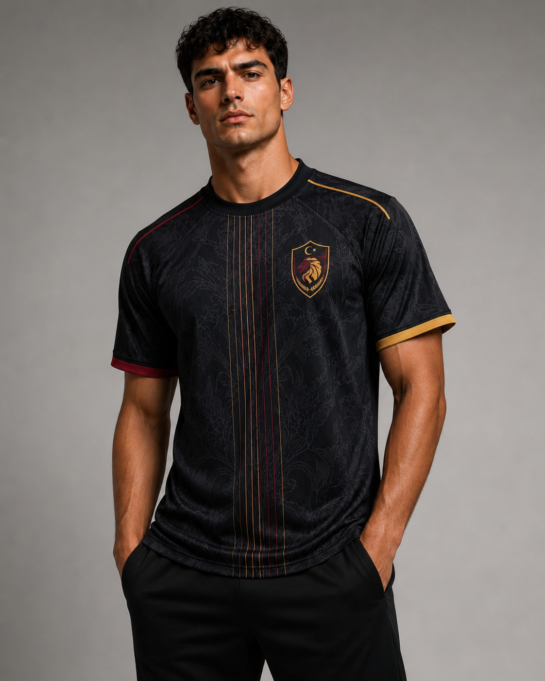 Galatasaray Dark Lion Fan Trikot – Rot-Gelbes Premium Design