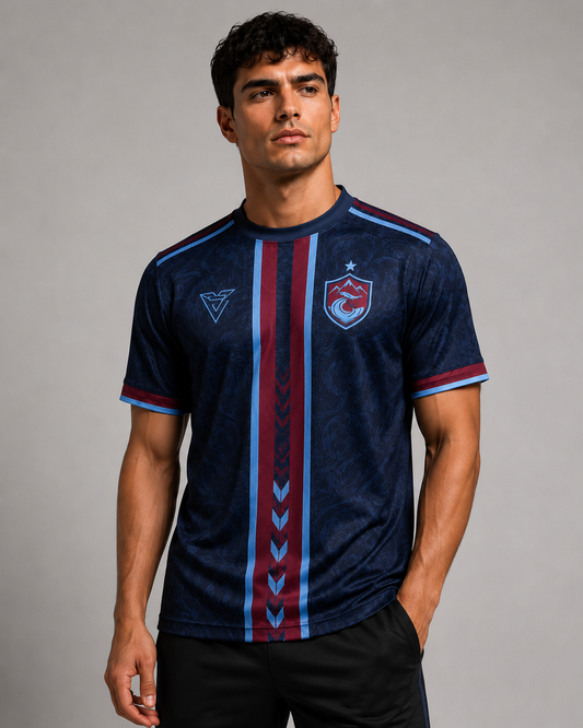 Trabzonspor Midnight Storm Fan Trikot – Blau-Rotes Premium Design