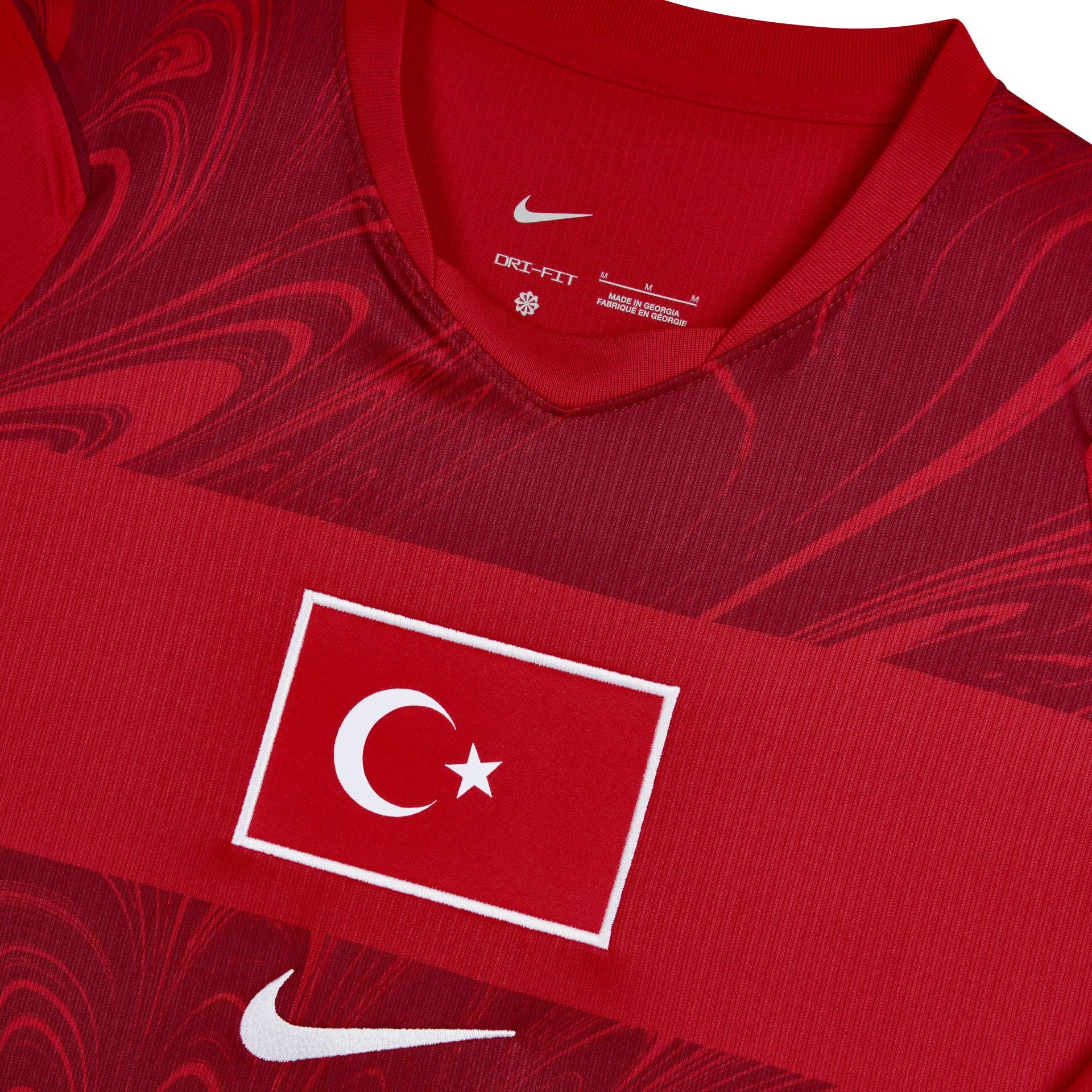Türkei Langarm-Stadiontrikot Rot 2025/26