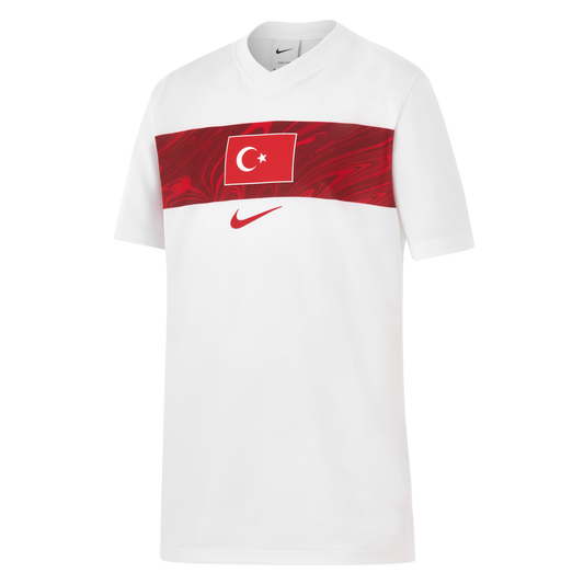 Türkei Kinder Auswärts Fan-Trikot Weiß 2025/26