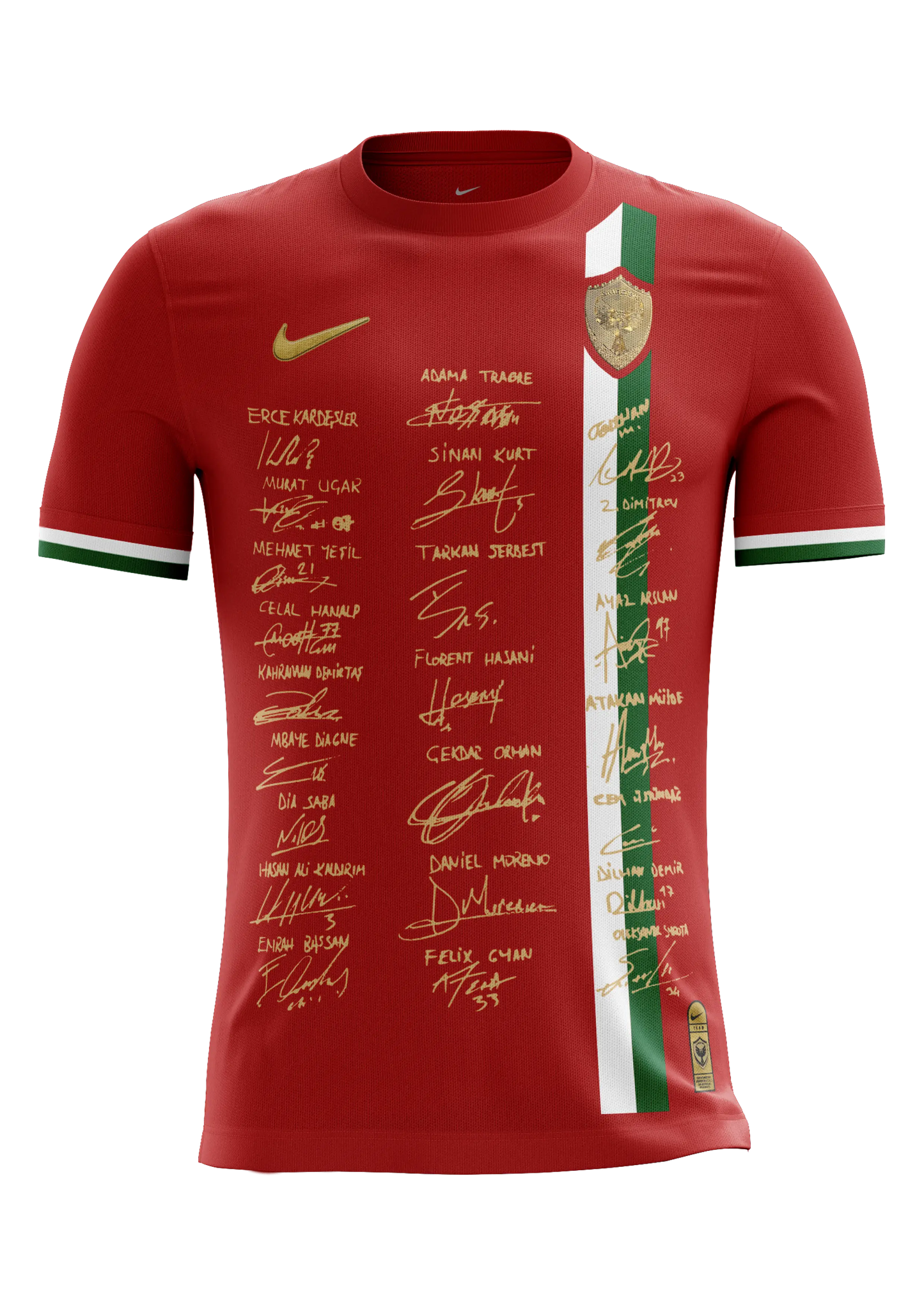 Amedspor 25/26 A-Team Signiertes Trikot Rot