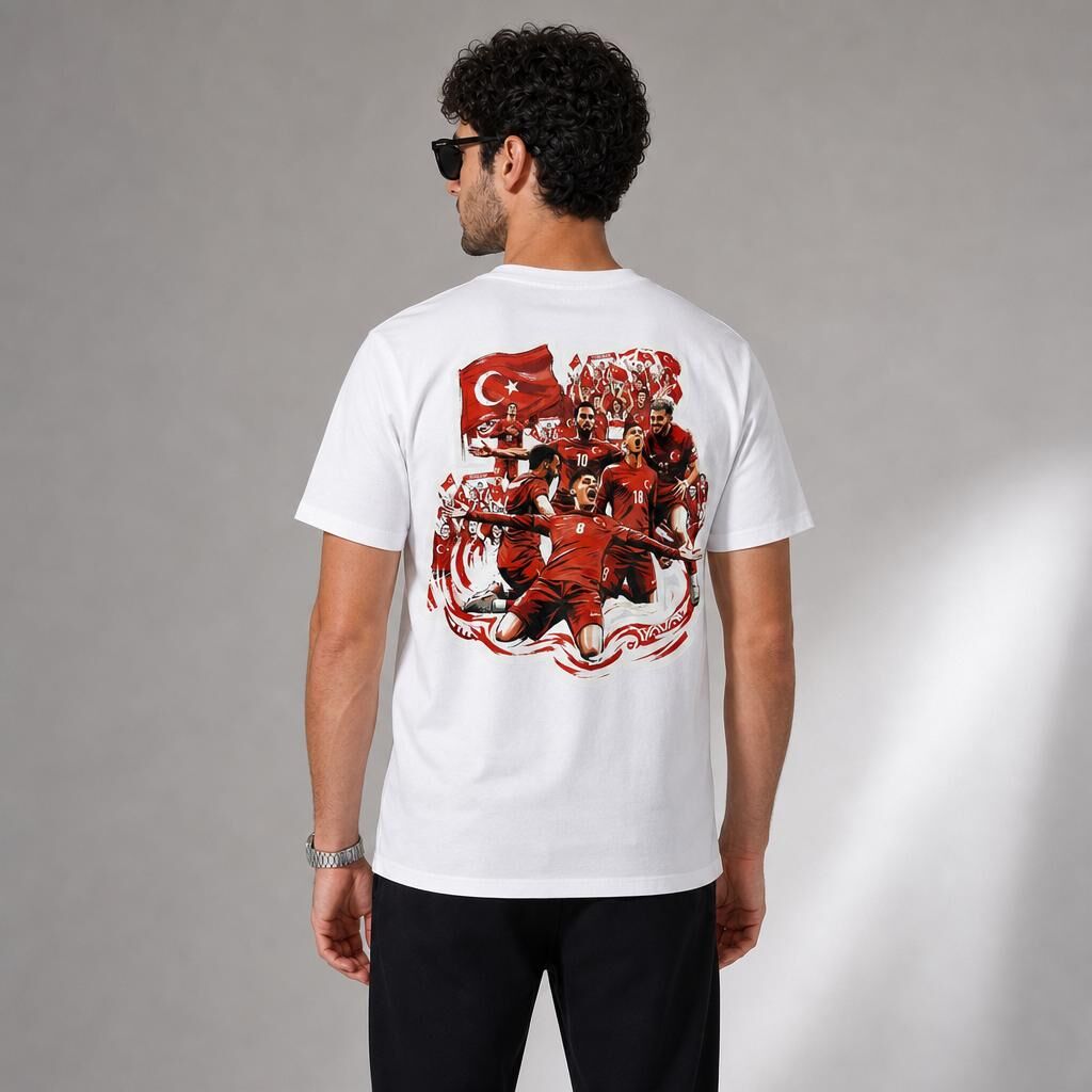 Türkei Nationalmannschaft Feier-T-Shirt Weiß