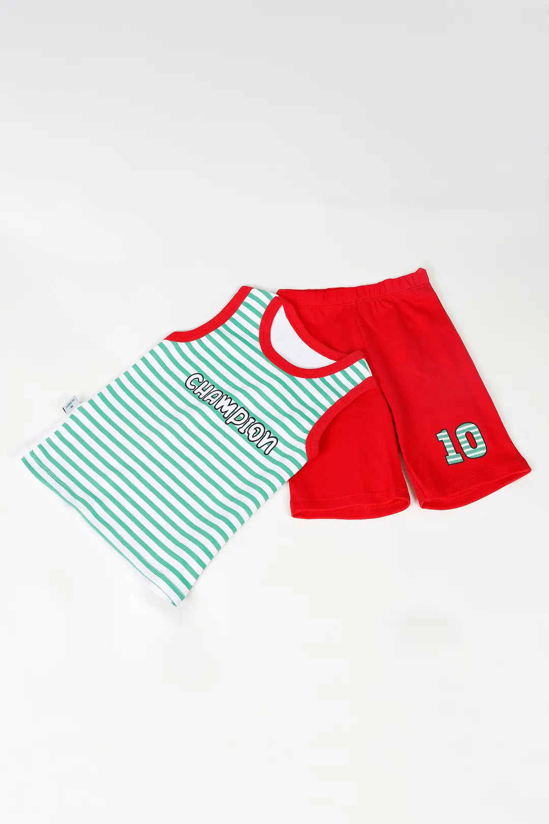 Weiß KOLLU ŞORTLU Set