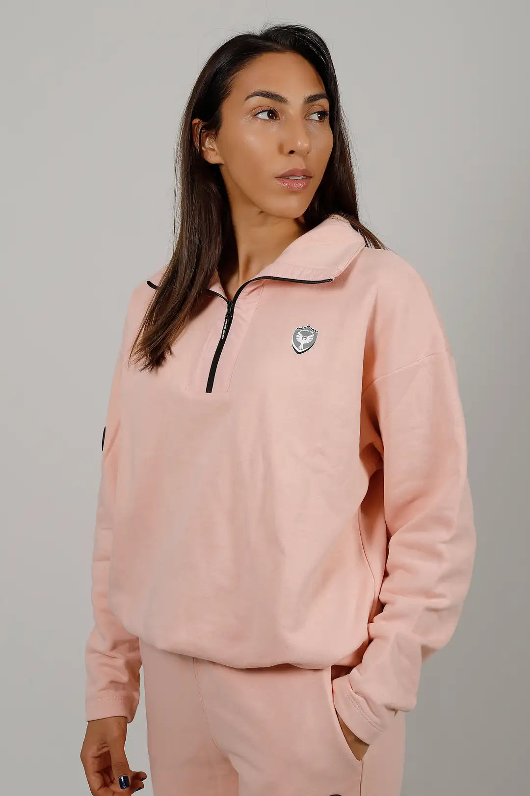 Bilcee Damen Yarım Fer. Sweatshirt Set