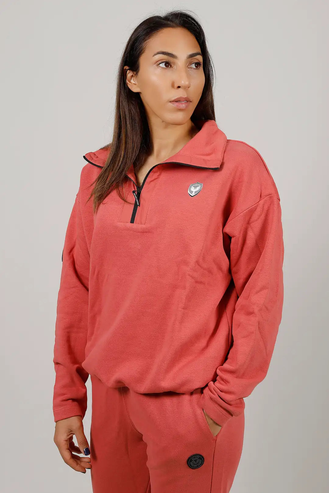 Bilcee Damen Yarım Fer. Sweatshirt Set