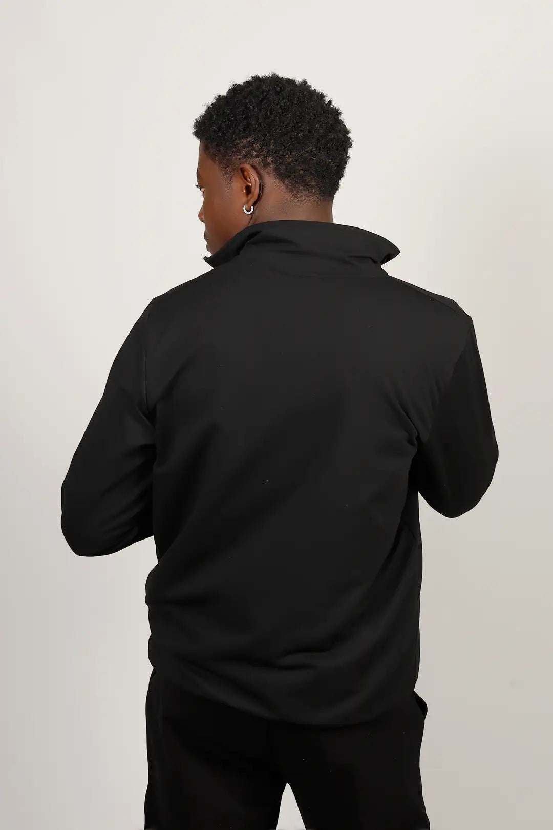 Mit Reißverschluss Lang Arm Sweatshirt
