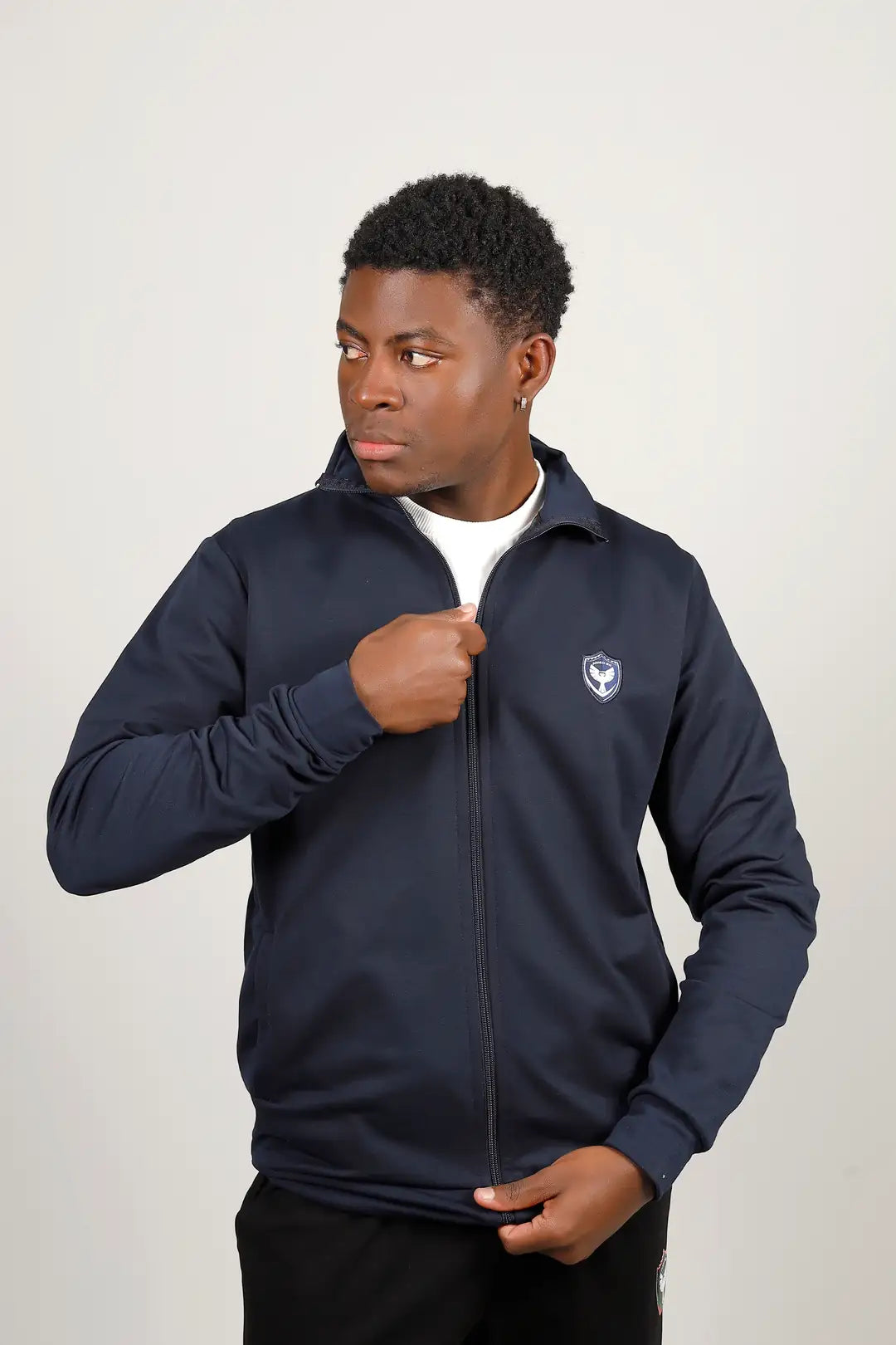 Mit Reißverschluss Lang Arm Sweatshirt