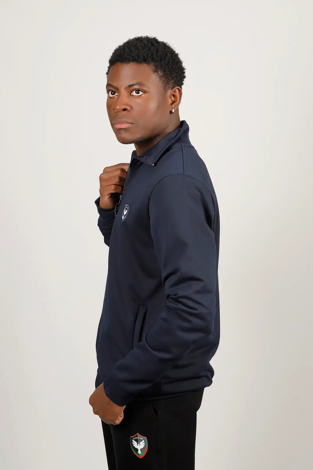 Mit Reißverschluss Lang Arm Sweatshirt