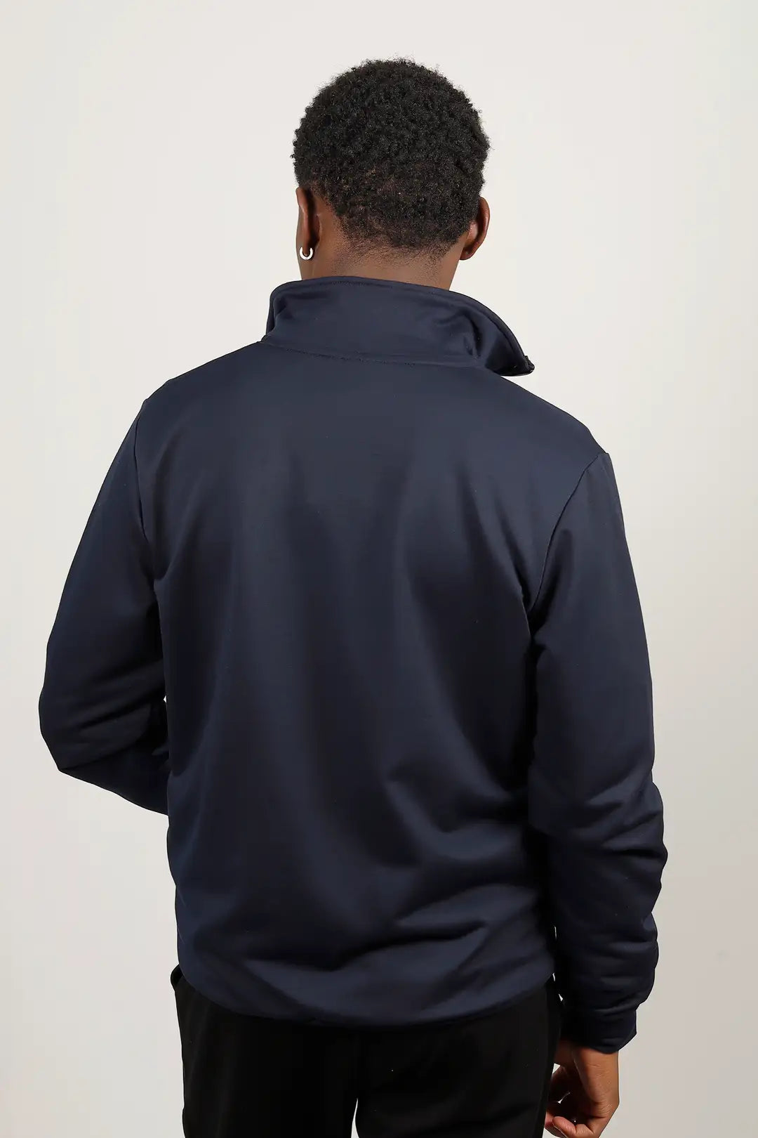 Mit Reißverschluss Lang Arm Sweatshirt