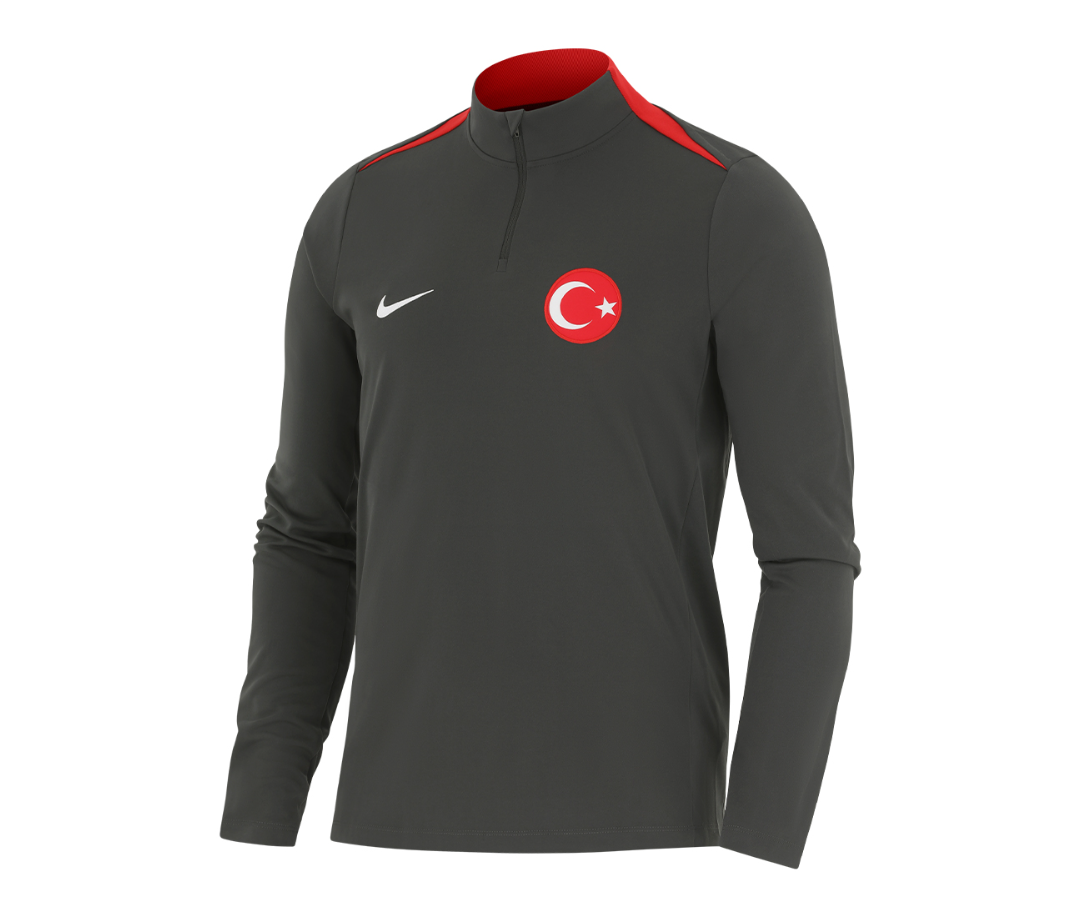 Trainings-Oberteil Langarm mit Halbreißverschluss – Türkei