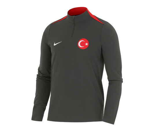 Trainings-Oberteil Langarm mit Halbreißverschluss – Türkei