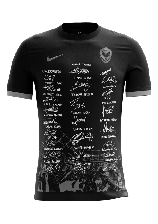 Amedspor 25/26 A-Team Signiertes Trikot Schwarz