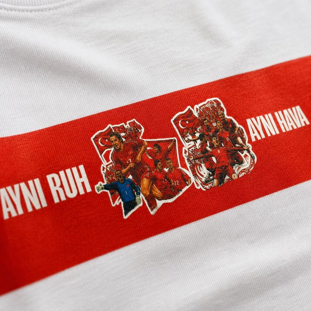 "Ayni Ruh Ayni Hava" T-Shirt Weiß – Türkei